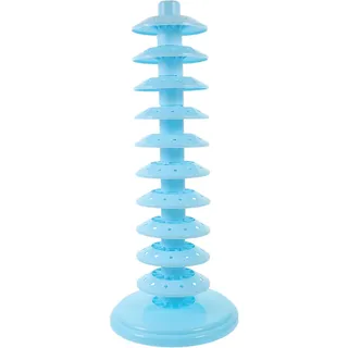 DEARMAMY Cake-Pop-Ständer 10 Etagen Lutscherbaum-Halter Präsentationsständer Saugnapf Cake-Pop-Trockenständer Für Weihnachten Silvester Hochzeit Geburtstag Partys Blau