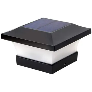 BSTCAR Solar Pfostenkappen Licht IP65 Wasserdicht - Upgrade Säulenlampe für Landschaft, Garten, Holzpfosten, Plattform, Patio - 10 X10 Größe