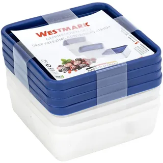WESTMARK Frischhaltedosen-Set Trio 3.6 cm hoch 0,25 l weiß, blau