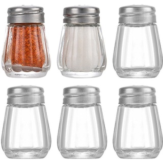 Aipeeo Salzstreuer, Satz mit 6 Stück Salzstreuer Klein, Mini Salzstreuer, Tragbar, rationiert für den Gebrauch bei Tisch und in der Küche