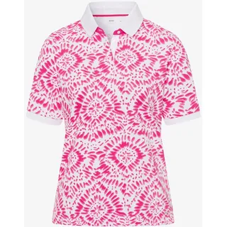 BRAX Damen Poloshirt Style CLEO, Pink, Gr. 42