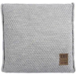 Knit Factory Dekokissen Knit Factory Jesse Kissen Grau - 50x50