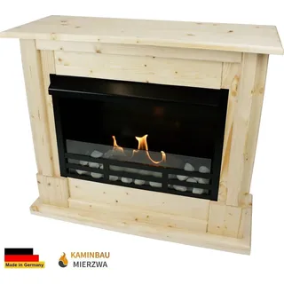 Ethanol und Gelkamin Modell Emily Deluxe Royal Natur - Schwarz/Rot/Braun/Weiß