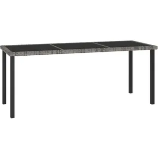 vidaXL Garten-Esstisch 180 x 70 x 73 cm Grau