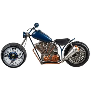 formano Wanduhr Fahrzeuge (Höhe: 22cm, Farbe: Blau, Motiv: Motorrad) blau