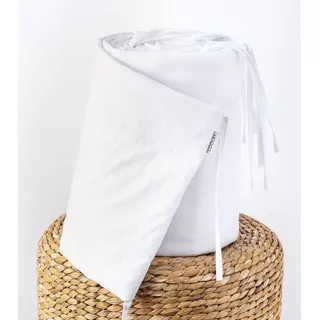 Loolay Bettnestchen BEIGE, GRAU, WEIß, ROSA Babybett BETTUMRANDUNG 420, 360, 210, 180x30cm, (Babynest Babyausstattung Kopfschutz Bettwäsche für Baby, 100% Baumwolle Babybett Bettschutzgitter Umrandung), LOOLAY® - 100% Europäische Stoffe und Kleinserien-Nähen!