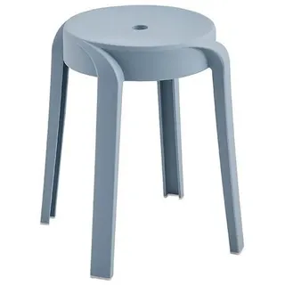 Home Deluxe Hocker stapelbar NIVO – Hellblau, 4er Set