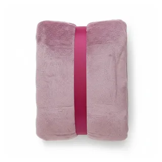 Meinposten Tagesdecke Kuscheldecke Flauschig Weich XXL180x220 Mikrofaser Wohndecke Flanell rosa
