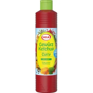 Hela Ketchup Curry delikat 30% weniger Zucker 800ml