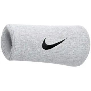 Nike Swoosh Doublewide Wristbands white/black
