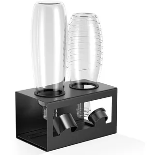 Flaschenhalter Edelstahl Abtropfgestell für SodaStream Crystal Emil 2 Flaschen