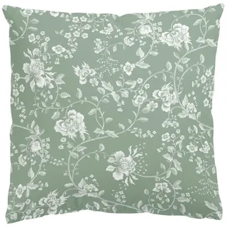Bilderdepot24 Dekokissen drinnen Kissenhülle/ Sofakissen/ Zierkissen grün Muster Vintage, Bezug mit / ohne Füllung Zierkissen Outdoor Sofa Bett grün Mit Innenkissen | 60 cm x 60 cm