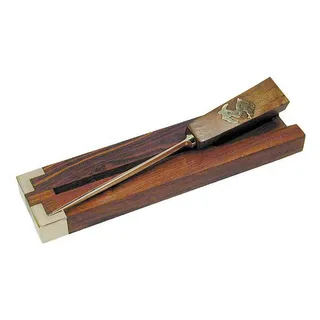 Maritimer Brieföffner in edler Holz-Ablage
