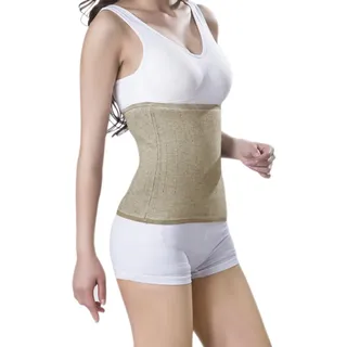IPENNY Winter Kaschmir Nierenwärmer Warm Rückenwärmer Taille Unterstützung Elastic Bauchwärmer Taille Beschützer Outdoor Leibwärmer für Hexenschuss Rückenschmerzen Menstruationsbeschwerden, Braun, L