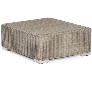 SonnenPartner Residence Lounge-Hocker Alu/Polyrattan grau