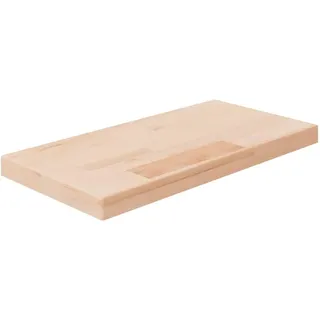 vidaXL Regalboden, Regalbrett mit viel Stauraum, Holzplatte zur Aufbewahrung, Wandboard Einlegeboden Wandregal, Unbehandeltes Massivholz Eiche