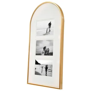 wall-art Bilderrahmen Collage gold 25,4x48,3 cm 2 St.