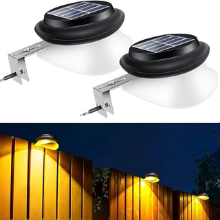 GelldG LED Solarleuchte Solarlampen für Außen Dachrinnen Solarleuchten IP55 Gartenbeleuchtung