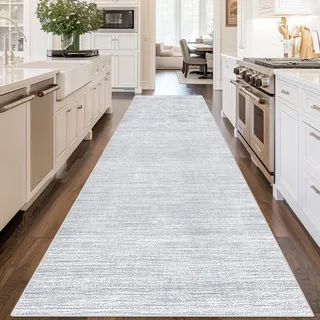 Läufer Teppich Flur 90 x 300 cm Küchenteppich Waschbar Rutschfest Bettvorleger Teppichläufe Küchenläufer Teppich Küche für Durch das Waschbecken Schlafzimmer Wohnzimmer Esszimmer Eingangsbereich