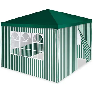 VCM Faltpavillon 3 x 3 m inkl. 4 Seitenteile Grün