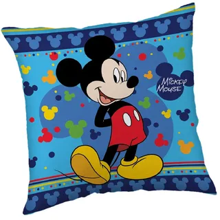 Disney Mickey Mouse Dekokissen 1 Stück 40 x 40 cm Blau