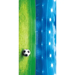 FEBE Strandtuch XXL Fußballplatz 100x180 cm Badetuch Groß 100% Mikrofaser Handtuch Stranddecke Sommer-Handtücher