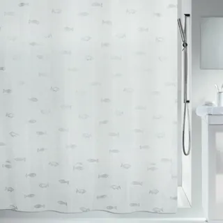 Spirella Duschvorhang Kos 180 x 180 cm Silber