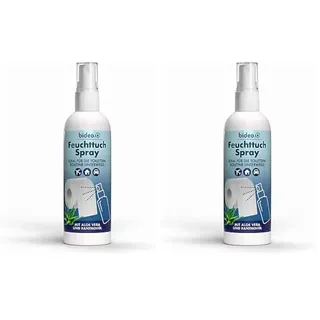 bideo® Feuchttuchspray 100ml - Hygienische Reinigung mit nur einem Sprühstoß auf das Toilettenpapier (100ml – 1er Set) (Packung mit 2)