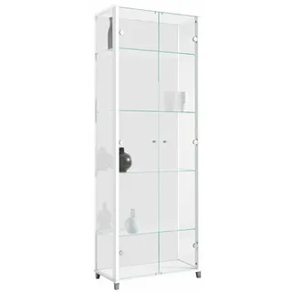 fif möbel Vitrine OPTIMA Standvitrine, Vitrinenschrank, Glasvitrine, Sammlervitrine weiß