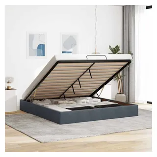 vidaXL Ottoman-Bett 180 x 200 cm Dunkelgrau