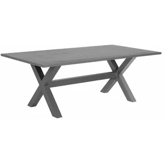 Beliani Cascais Gartentisch 200 x 105 x 74 cm Grau