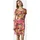 Gemustert Gelb/Orange/Pink/Schwarz 38