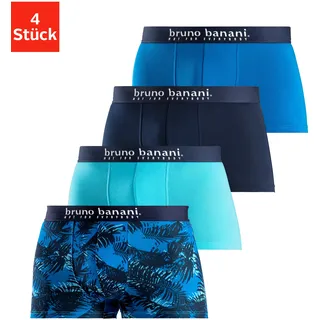 Bruno Banani Boxershorts unifarben blau S 4er Pack