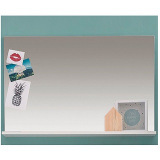 trendteam Wandspiegel Amanda, Garderobenspiegel Flurspiegel Dielenspiegel Amanda mit Ablage 91 x 60 x 14 cm weiß