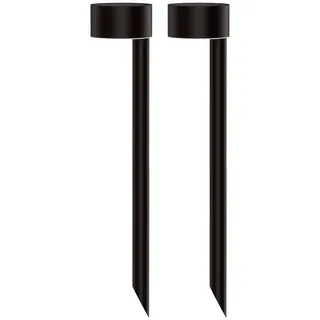 Lumisky Solarleuchte Metall 7,6x30,0x7,6 cm 2er Set schwarz