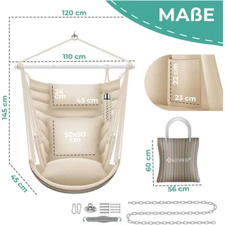 Kesser Hängesessel Haiti Beige