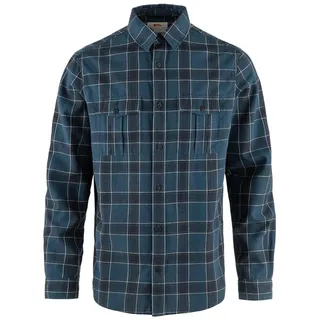 Fjällräven Övik Travel Langarmhemd Indigo Blue / Dark Navy L