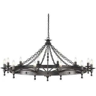 Elstead Lighting Elstead Elstead Lighting Kronleuchter Warwick 12xE14 H:66 Ø:122 WR12-GRAPHITE