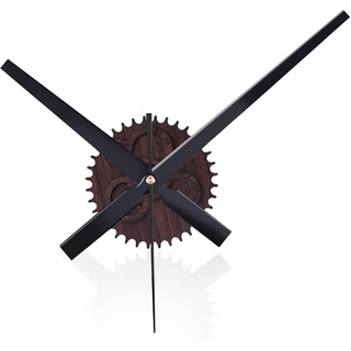 Nizirioo 3D Uhrzeiger Wanduhr Vintage, DIY 3D Wanduhren, 3D-Uhrzeiger Uhrwerk mit Zeiger, Zahnräder aus Holzmaserung, Große Wanduhrzeiger 42cm für Wohnzimmer Restaurant Büro