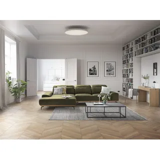 Musterring Ecksofa Leder 3-Sitzer Grün