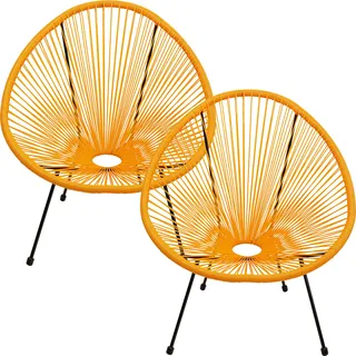 Kare Sessel Acapulco Orange 2/Set