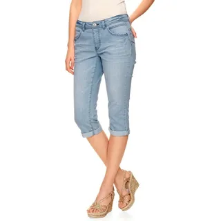 heine Jerseyhose Bauchweg-Hose leicht vertieft blau 42
