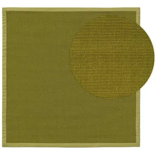 Sisalteppich Sana, benuta, quadratisch, Höhe: 5 mm, Kunstfaser, Berber, Ethno-Style, Wohnzimmer grün 200 cm x 200 cm x 5 mm