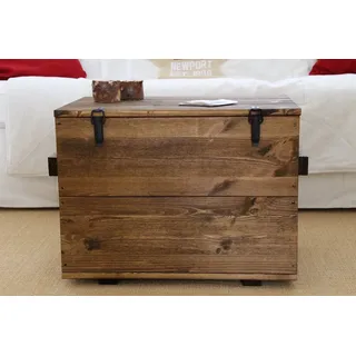 Uncle Joe ́s Truhe Couchtisch Braun Nussbaum 40 x 47 x 40 cm