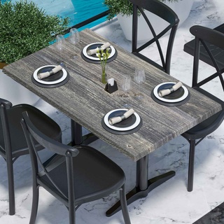 Werzalit Tischplatte | Rustikales Kiefer| B:T 120 x 70 cm | Topalit Tischplatte