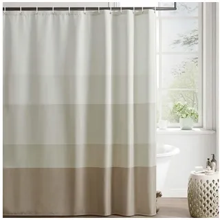 Agger Duschvorhang 180x180 cm Badewanne Waschbar Textil Shower Curtains beige