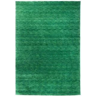 Morgenland Gabbeh Teppich - Indus - Uni - dunkelgrün - 300 x 250 cm - rechteckig