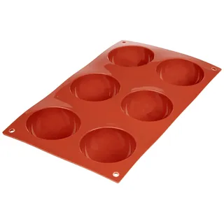 LACOR 66802 Halbkugelform für 6 Madeleine 1 | Langlebiges Profi-Utensil; entwickelt für optimale Leistung und schnelle, unkomplizierte Reinigung in der Spülmaschine