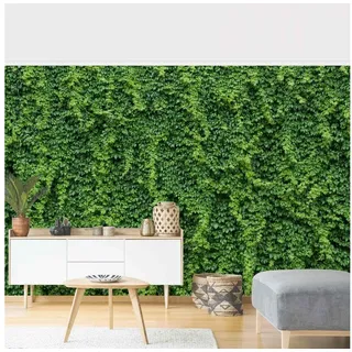 Bilderdepot24 Fototapete Natur Efeu Natur Grün Pflanzen Botanik Modern Wanddeko, Glatt, Matt, (Vliestapete inkl. Kleister oder selbstklebend), Wohnzimmer Schlafzimmer Küche Flur Motivtapete Vliestapete Wandtapete grün 1.92 m x 1.27 m