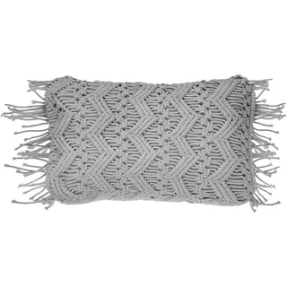 Beliani Kissen KIRIKKALE 30 x 45 cm Grau
